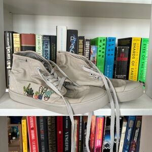 BANGS Women's Beige High-Top Sneakers